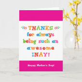 母の日のカード カード (黄色い花)