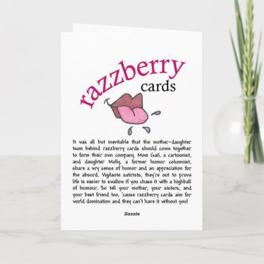 母の日のカード カード (裏面)