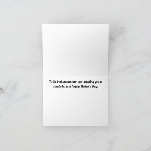 母の日のカード カード (内部)