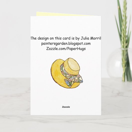 母の日のカード カード (裏面)