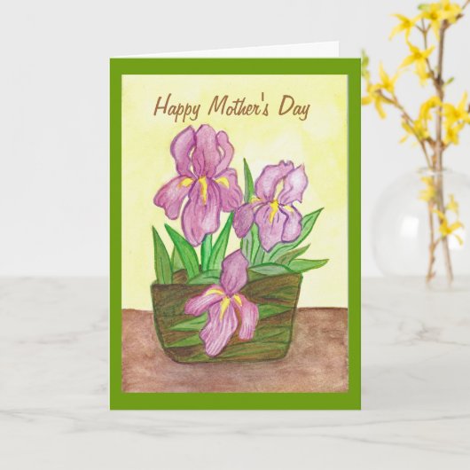 母の日のカード カード (黄色い花)