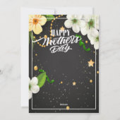 母の日のカード　ギフトと花付き シーズンカード (裏面)