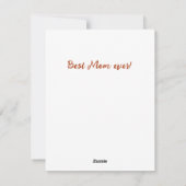 母の日のカード シーズンカード (裏面)