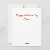 母の日のカード シーズンカード (裏面)