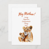 母の日のカード シーズンカード (正面/裏面)