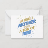 母の日のカード ノートカード (裏面)