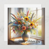 母の日のカード ノートカード (正面/裏面)