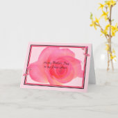 母の日のカード(ピンクのバラ付き) カード (黄色い花)