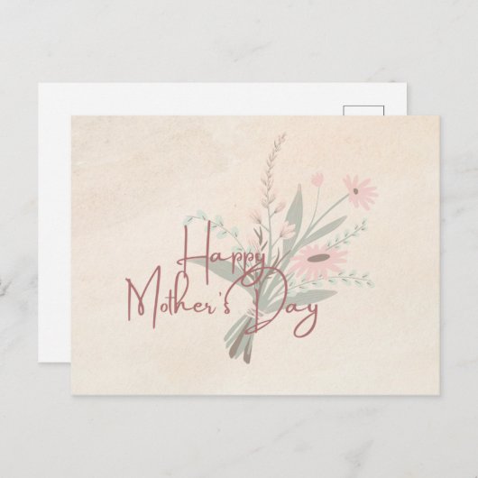 母の日のカード ポストカード (正面/裏面)