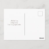 母の日のカード ポストカード (裏面)