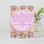 母の日のカード ヴィンテージ フラワー シーズンカード (スタンド正面)