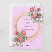 母の日のカード ヴィンテージ フラワー シーズンカード (裏面)