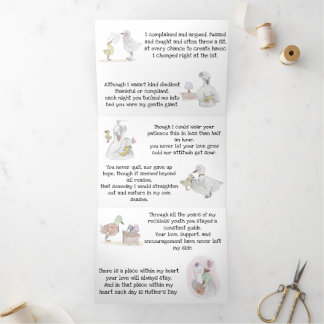 母の日のカード 三つ折りカード