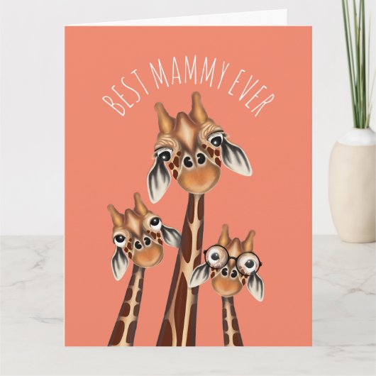 母の日のカード - 世界で一番すばらしいママ カード (正面)