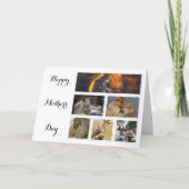 母の日のカード – 動物の写真のコラージュ カード (正面)