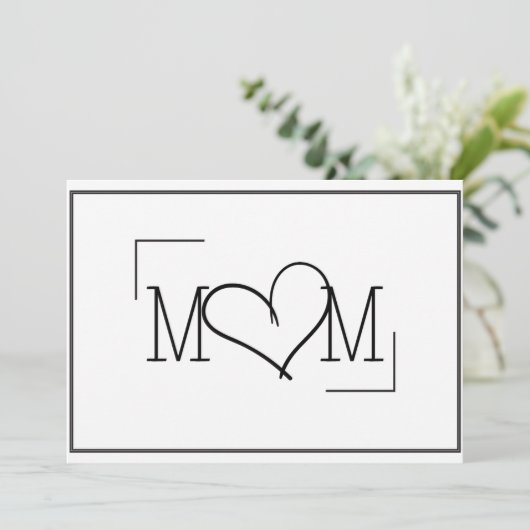 母の日のカード 招待状 (スタンド正面)