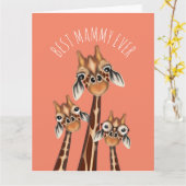 母の日のカード - 最高のママ カード (黄色い花)