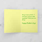 母の日のカード「母から孫へ」 カード (内部)