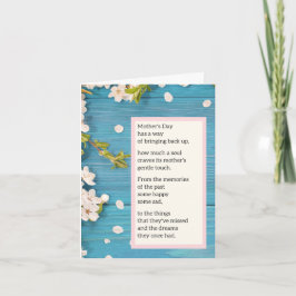 母の日のカード（母を亡くした人へ） - 詩 カード