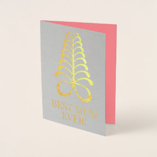 母の日のカード「綾」 箔カード