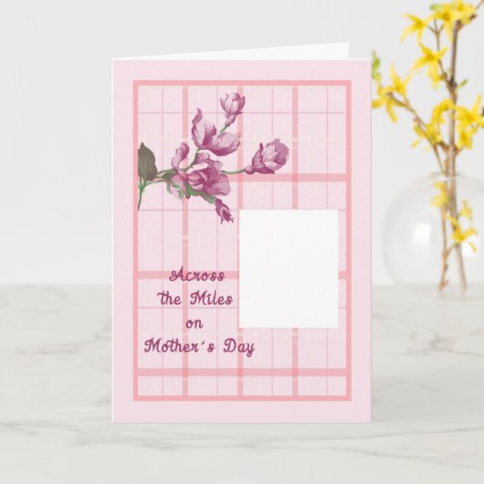 母の日のカード、自分の写真を追加 カード (黄色い花)