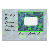 母の日のカード、遅い、自分の写真を追加 (正面横)