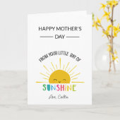 母の日のカード 陽気な カード (黄色い花)