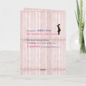 母の日のカード – 養子用または誕生ママ用 カード (裏面)