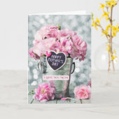 母の日のカード(1 COR 13:4-6) カード (黄色い花)