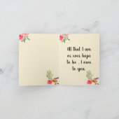 母の日のカー最高のド引用文! カード (内部)