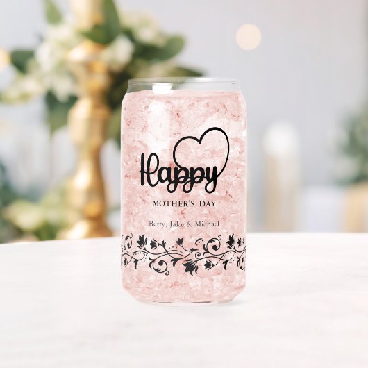 母の日のガラス、カップ、母の日の贈り物 ガラス缶 (インサイチュ (ウェディング))