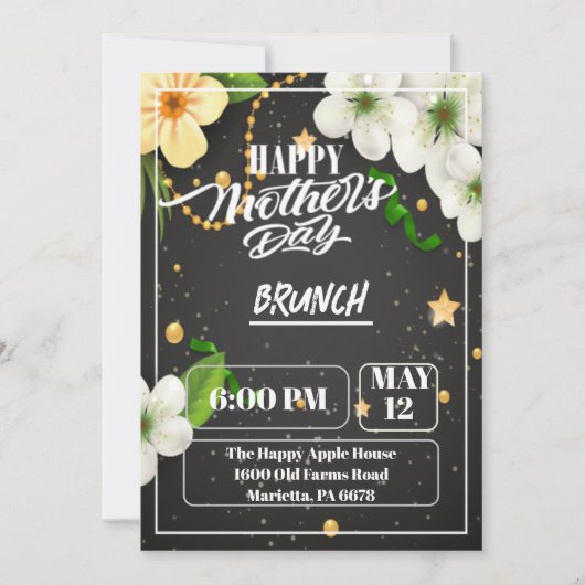 母の日のギフトと花のカード シーズンカード (正面)