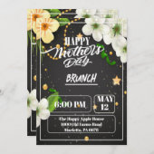 母の日のギフトと花のカード シーズンカード (正面/裏面)