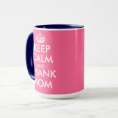 母の日のギフトのマグ|は平静を保ち、お母さんを感謝していしています マグカップ (正面左)