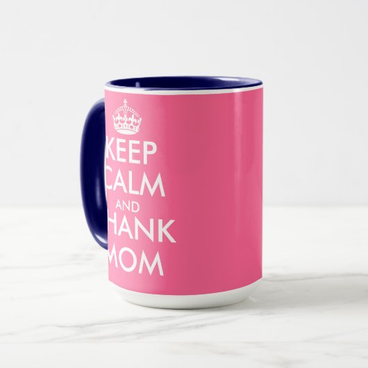 母の日のギフトのマグ|は平静を保ち、お母さんを感謝していしています マグカップ (正面左)