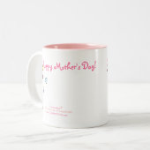 母の日のギフトのマグ ツートーンマグカップ (正面左)