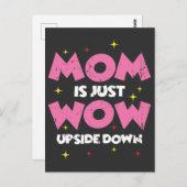 母の日のギフトアイディアMoMはWowを意味 ポストカード (正面/裏面)