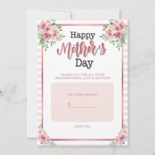 母の日のギフトカードホルダー シーズンカード (正面)