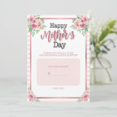 母の日のギフトカードホルダー シーズンカード (スタンド正面)