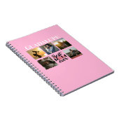 母の日のギフト写真コラージュモノグラムのと ノートブック (右側)