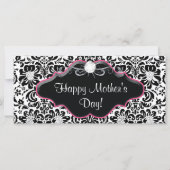 母の日のギフト券サロンピンクダマスク (裏面)