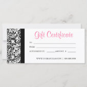 母の日のギフト券サロンピンクダマスク (正面)