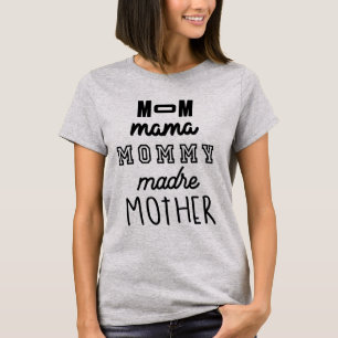 母の日のギフト母ママ母ママ母ママ母 Tシャツ