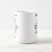 母の日のギフト 火の中を歩くよ コーヒーマグカップ (中央)