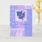 母の日のグリーティングカードに乗った娘のために カード (黄色い花)