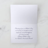 母の日のグリーティングカードの叔母のために カード (内部)