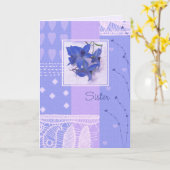 母の日のグリーティングカードの姉さん カード (黄色い花)