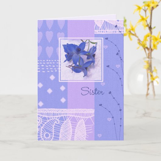 母の日のグリーティングカードの姉さん カード (黄色い花)