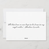 母の日のグリーティングカードの母と娘 シーズンカード (裏面)