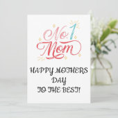 母の日のグリーティングカード、インスタントダウンロード 招待状 (スタンド正面)